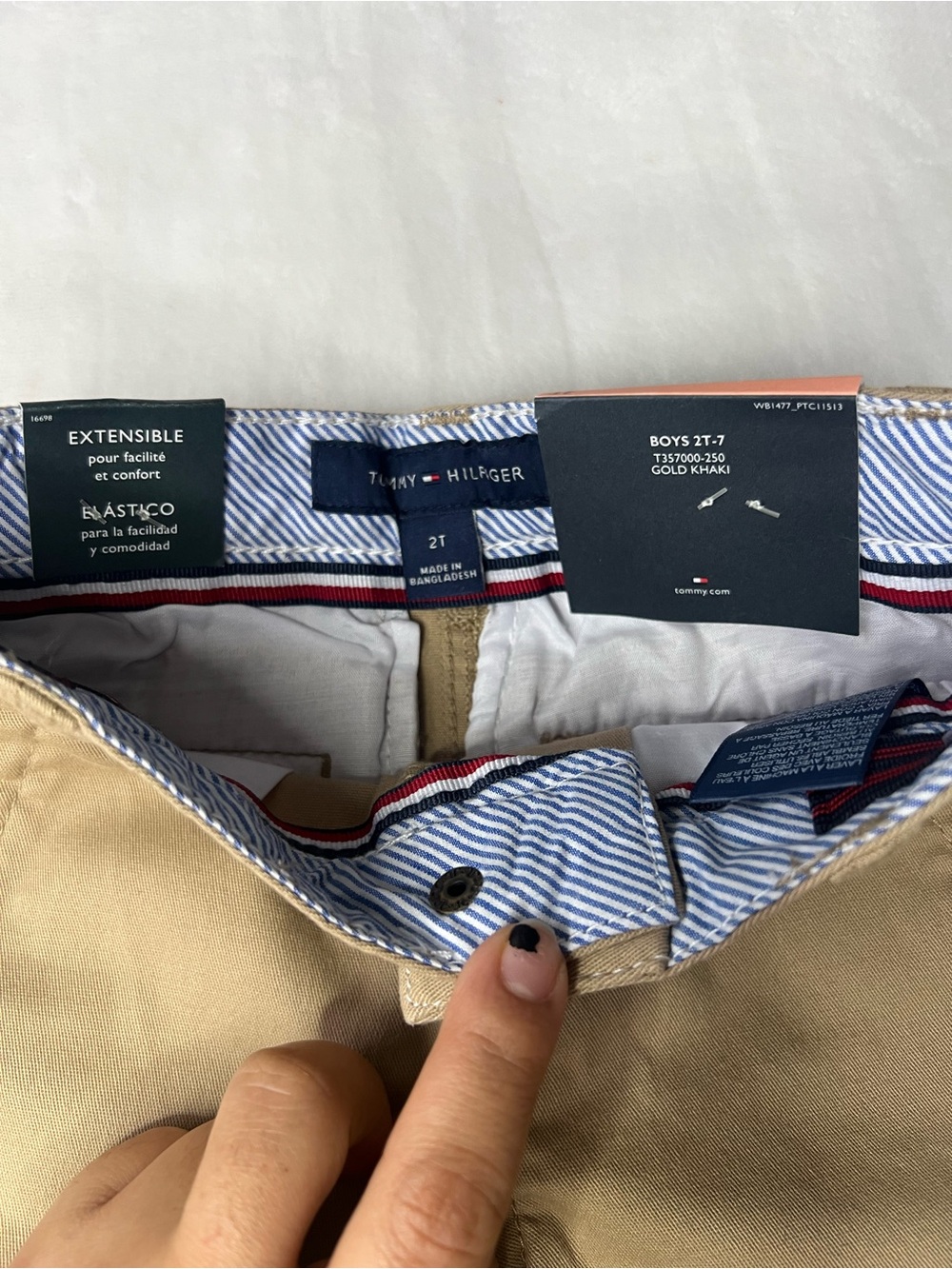 Tommy Hilfiger Boys Tan Chino Pants